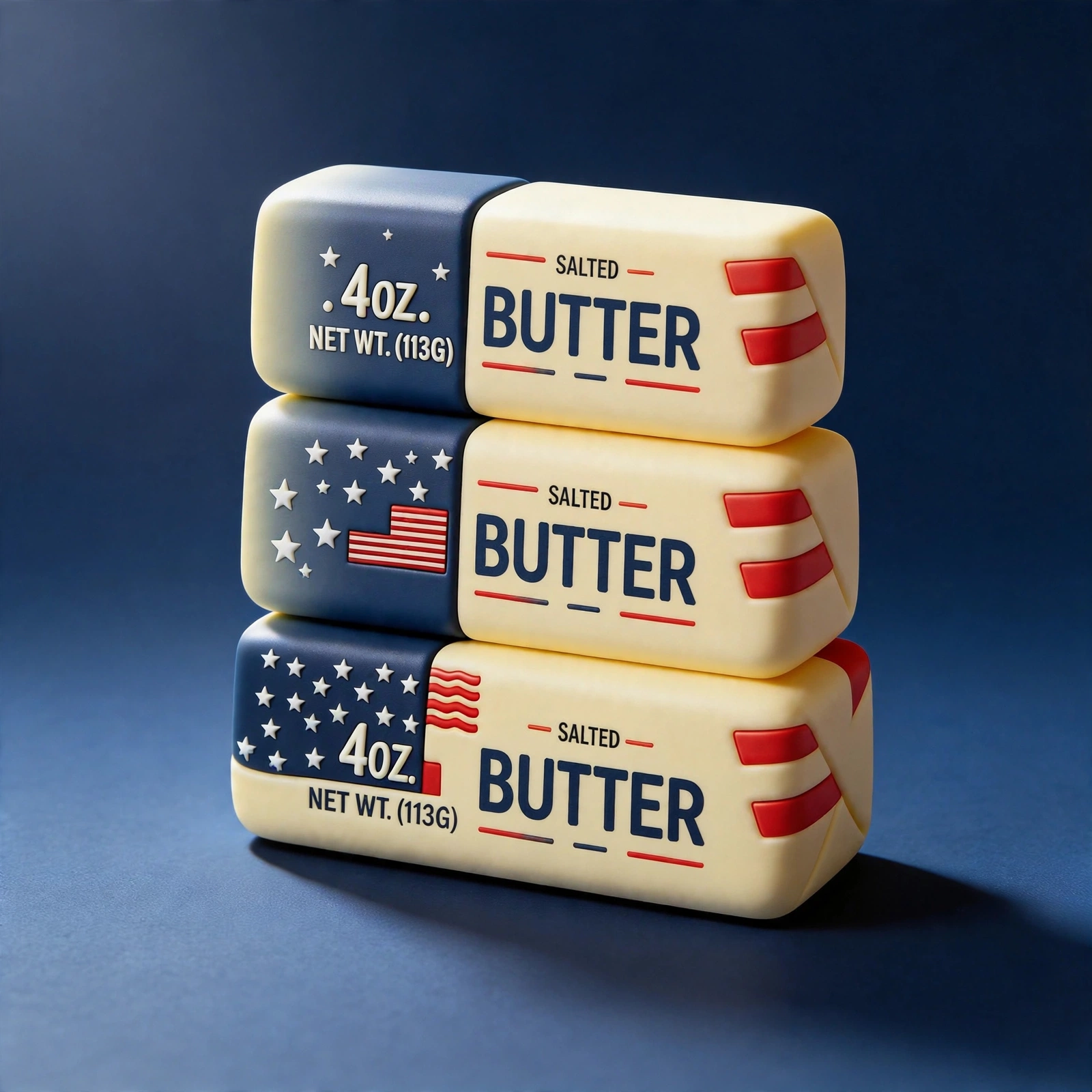 USA butter 3-pack squishy product photo