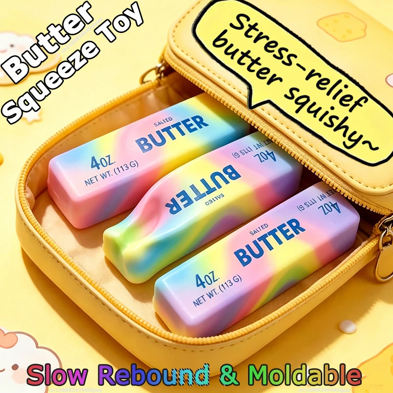 Big-Grip Butter Squishy — Slow-Rise Stress Reliever