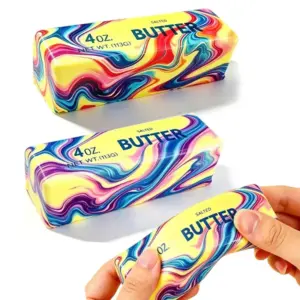 Bright Mix Butter Squishy — Colorful Slow-Rise Stick