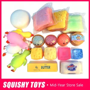 Butter Squishy Food Collection — Slow-Rise Novelty Stick