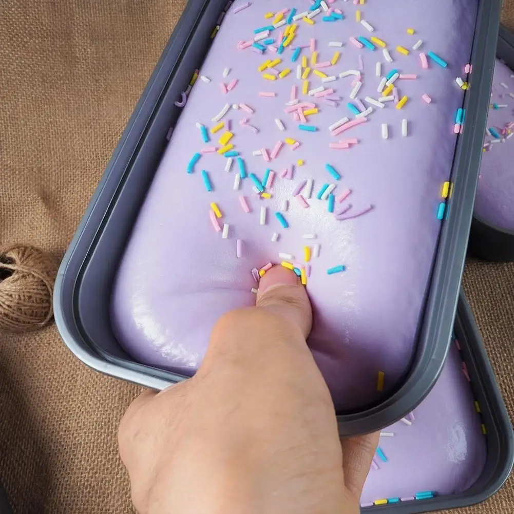 Buttercream Cake Squishy — Slow-Rise Dessert Slice