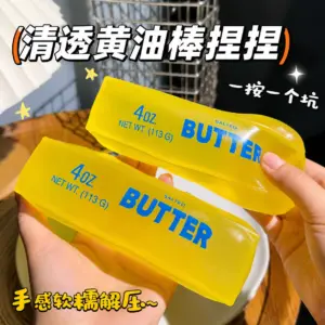 Giant Clear Butter Squishy — Jumbo Slow-Rise Stick