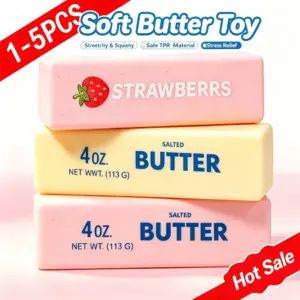 Plush-Touch Butter Squishy — Soft Slow-Rise Stick