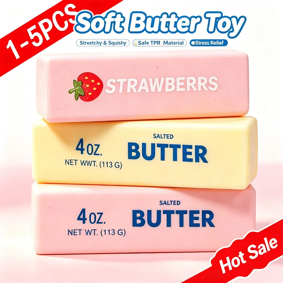 Plush-Touch Butter Squishy — Soft Slow-Rise Stick
