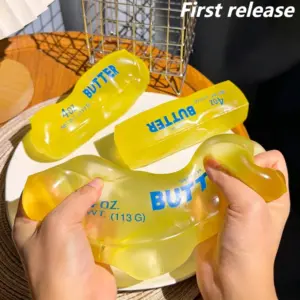 Realistic Butter Squishy — 4oz Slow-Rise Stick
