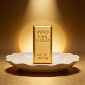 Gold brick squishy - realistic gold bullion bar stress toy
