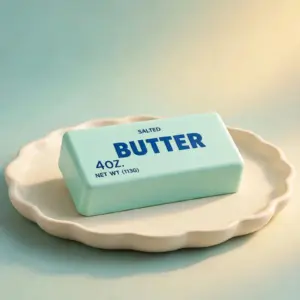 Green-blue butter squishy 4oz - mint green butter stick stress toy