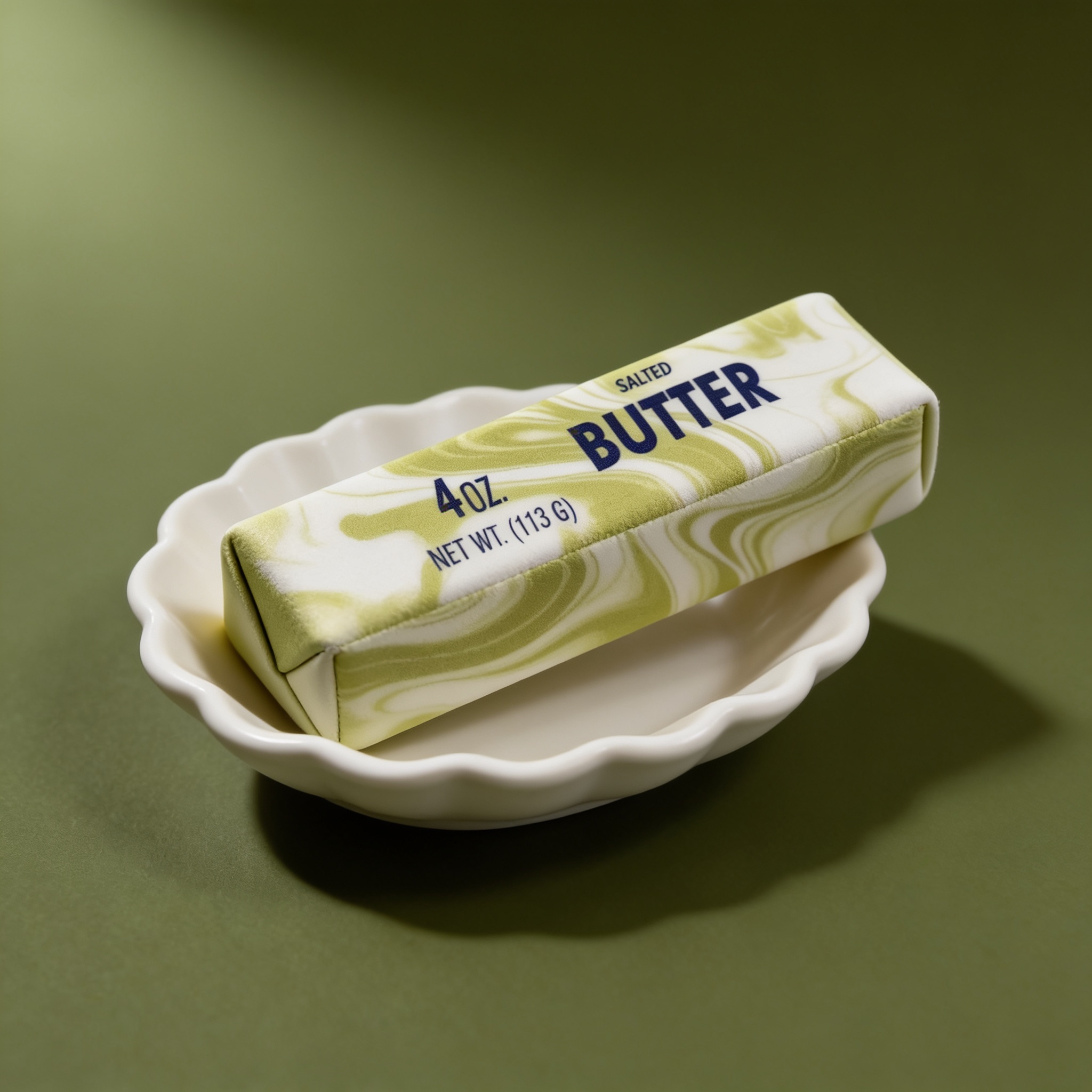 Green marble butter squishy 4oz - marbled butter stick squishy