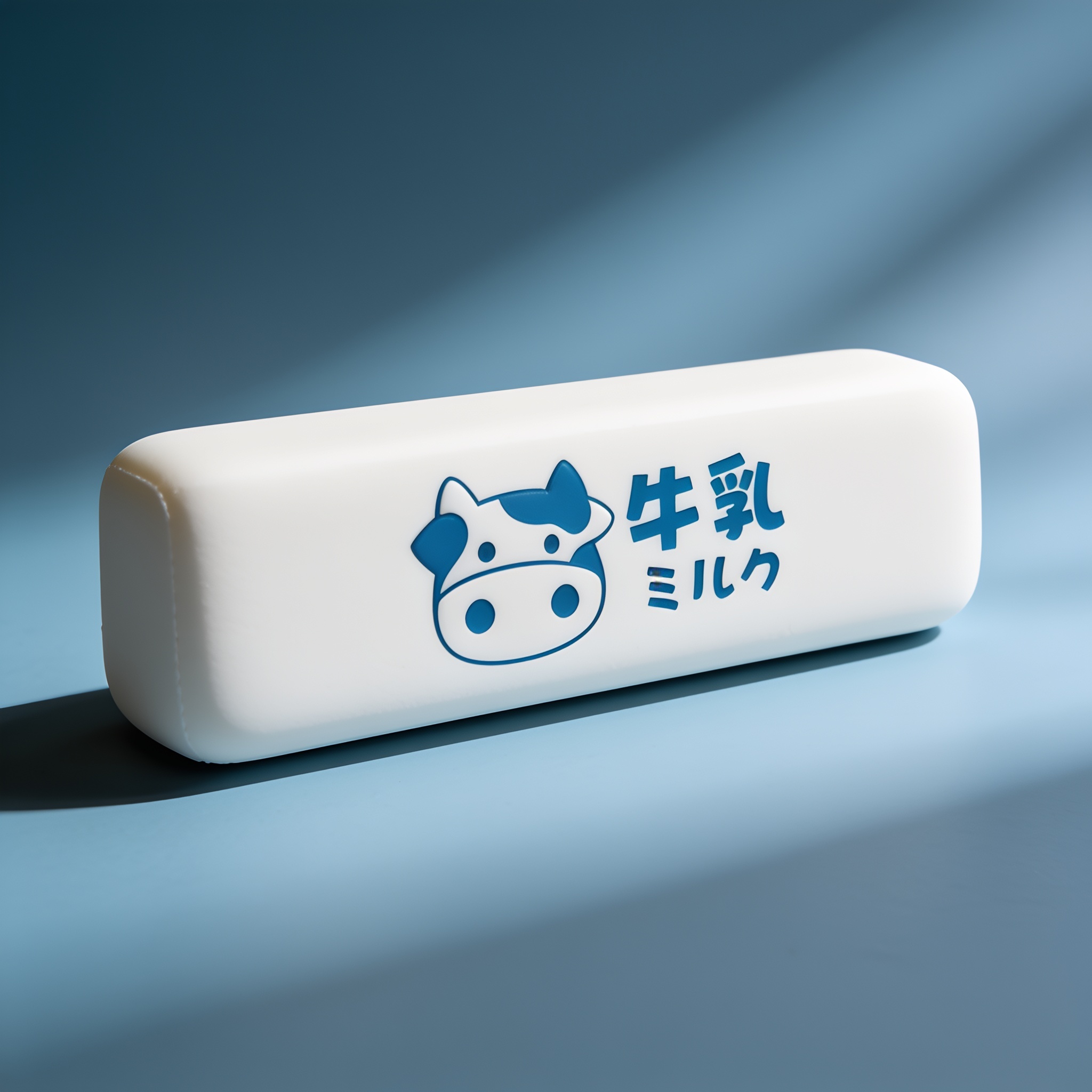 Close-up of the Milk butter squishy surface and molded relief