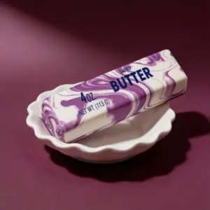 Purple marble butter squishy 4oz - marbled butter stick squishy