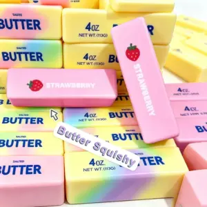Adult Fidget Butter Squishy — 4oz Slow-Rise Stick