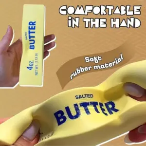 Salted Butter Squishy — 4oz Realistic Slow-Rise Stick