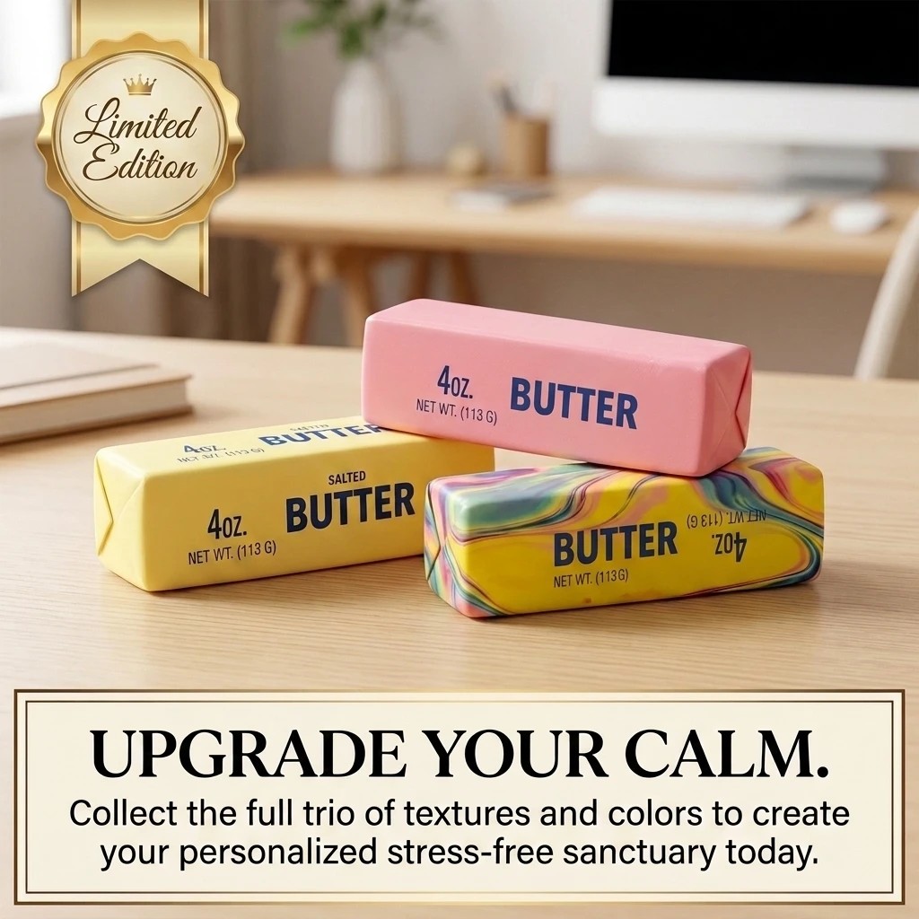 Pink Butter Squishy — 4oz Slow-Rise Stick