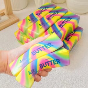 Rainbow Butter Squishy Pack — Bulk Slow-Rise Sticks