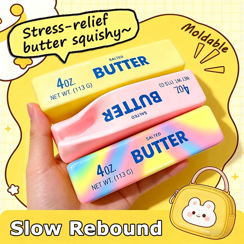 Rebound Butter Stick Squishy — 4oz Slow-Rise Foam