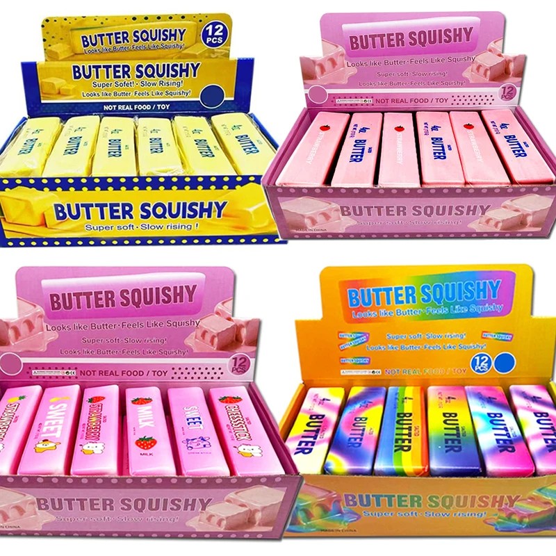 Butter Squishy Party Pack — Bulk 12-Piece Slow-Rise