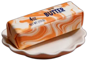 Orange marble 4oz butter squishy