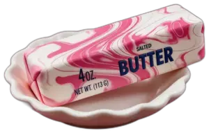 Pink marble 4oz butter squishy
